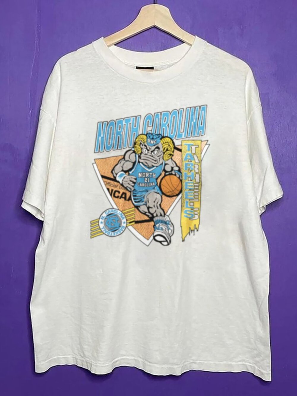 Vintage North Carolina Tar Heels Basketball Shirt, University of North Carolina